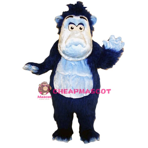 Blue Gorilla Mascot Costume