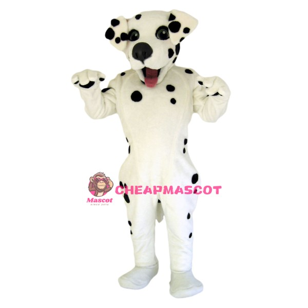 Happy Dalmation Dog Mascot Costume