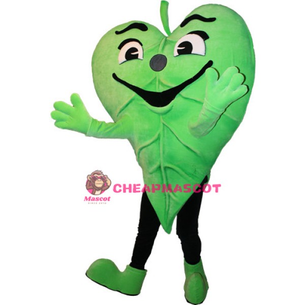 Happy Lightweight Leaf Mascot Costume
