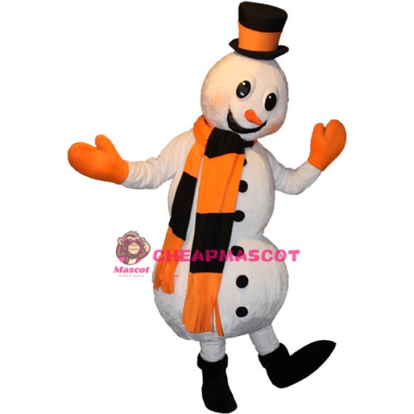 Happy Lightweight Snowman Mascot Costume