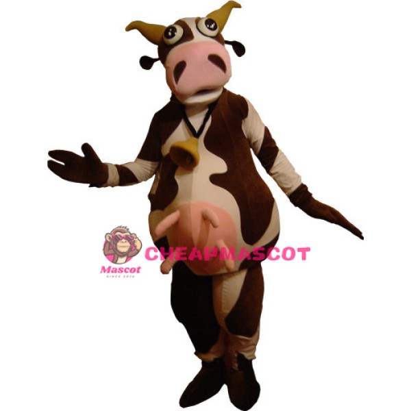 Funny Lightweight Cow Mascot Costume