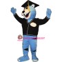 Blue Erudite Panther Mascot Costume