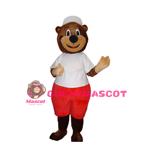 College Sport Bear Mascot Costume