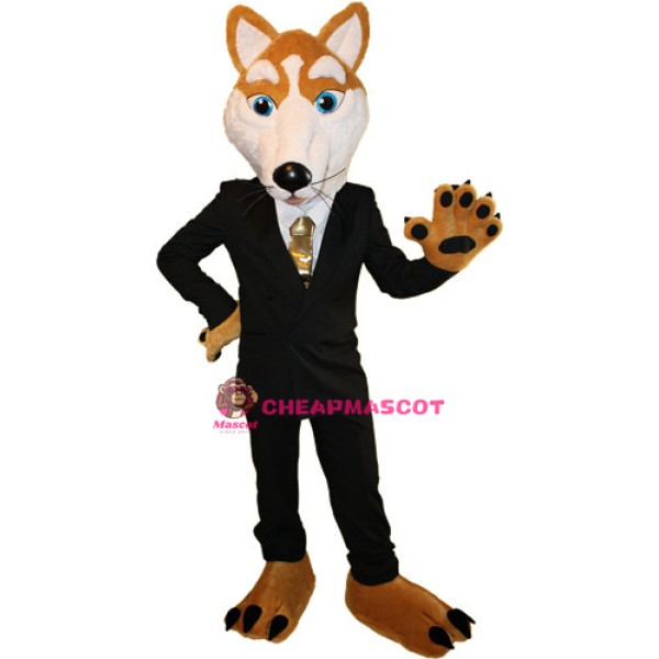 Gentlemanly Wolf Mascot Costume