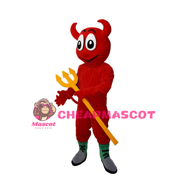 Happy Lightweight Devil Mascot Costume