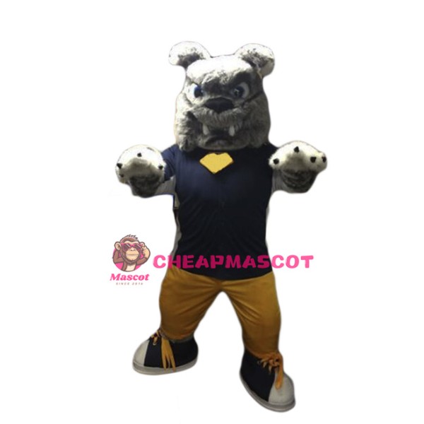 Power Furry Bulldog Mascot Costume