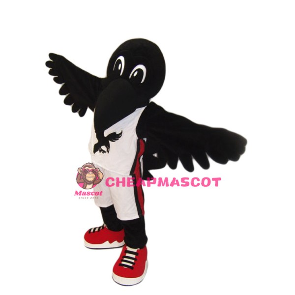 Black Raven Mascot Costume