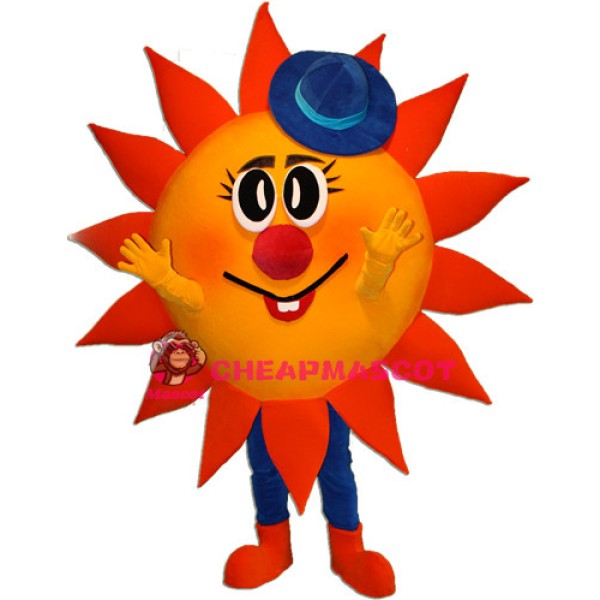 Happy Lightweight Sun Mascot Costume