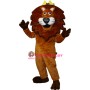 Happy Lightweight King Lion Mascot Costume