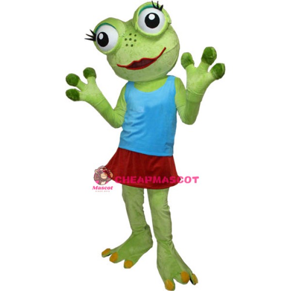 Girl Frog Mascot Costume