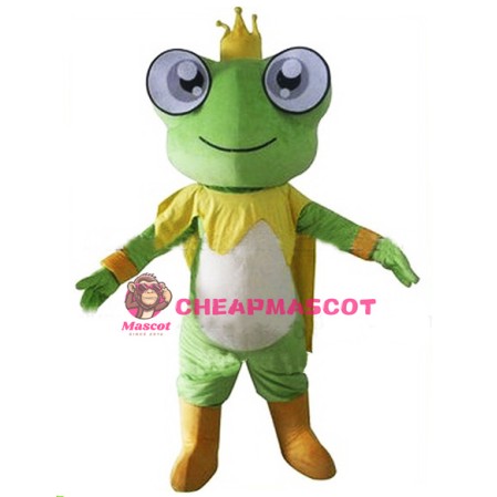 King Frog Mascot Costume