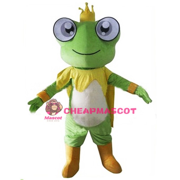 King Frog Mascot Costume