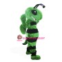 Friendly Green Bee Mascot Costume