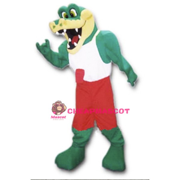 Friendly Lightweight Gator Mascot Costume