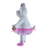 Cute Girl Hippo Mascot Costume