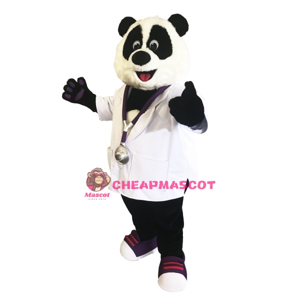 Doctor Panda Mascot Costume
