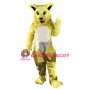 Yellow Fierce Wild Cat Mascot Costume