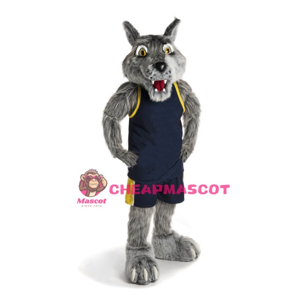 School Sport Wolf Mascot Costume