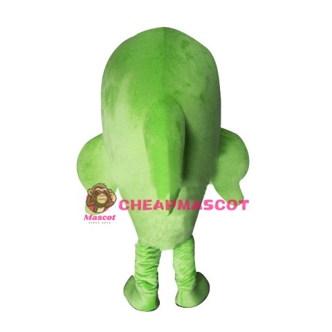 Happy Lightweight Green Dolphin Mascot Costume