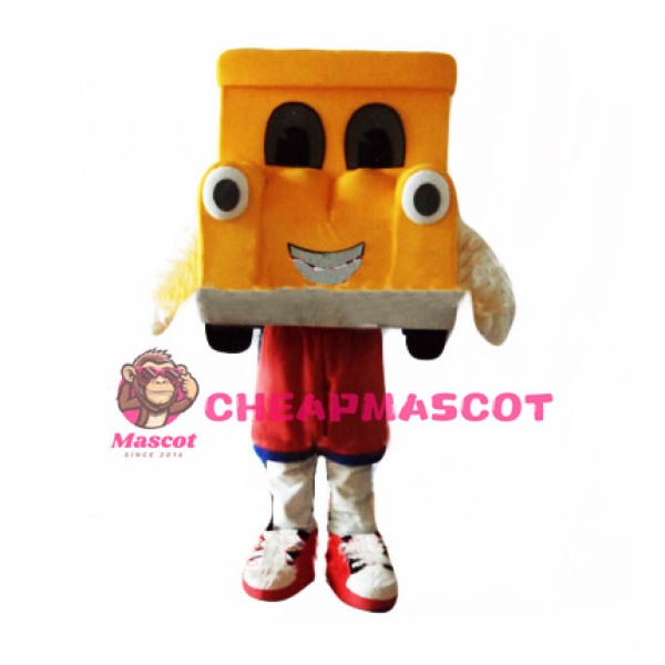 Orange Car Mascot Costume
