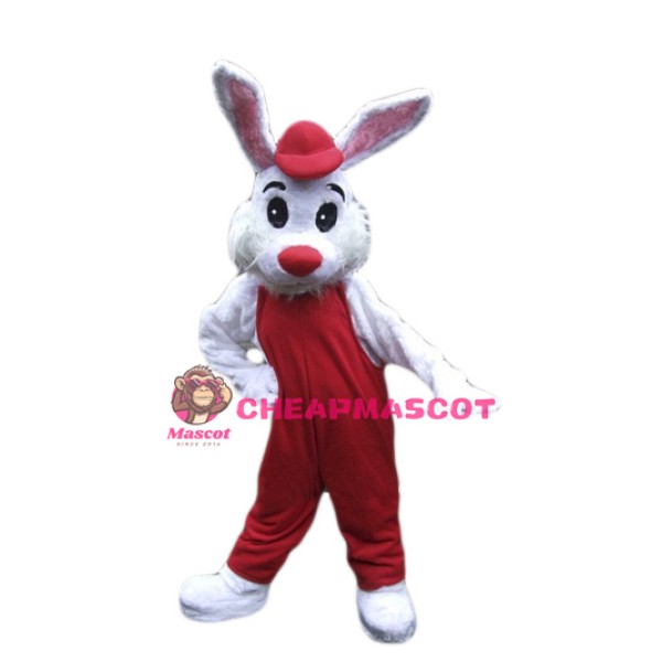 Lovely White Bunny Mascot Costume