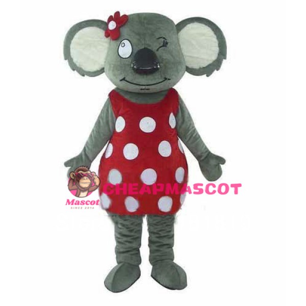 Cute Girl Koala Mascot Costume
