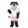 Purple Sport Dog Mascot Costume