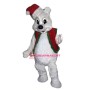 Christmas White Bear Mascot Costume
