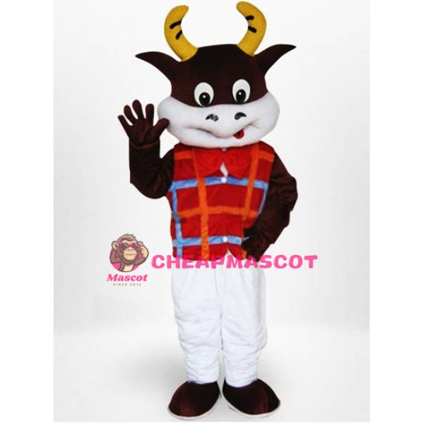 Friendly Lightweight Cow Mascot Costume 