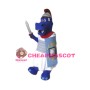 Blue Hippo Mascot Costume