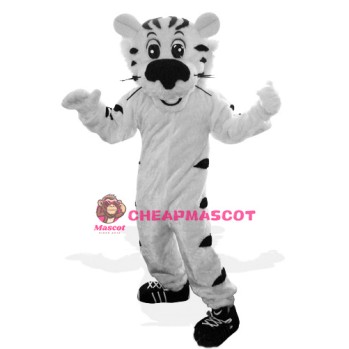 Sport Lightweight White Tiger Mascot Costume