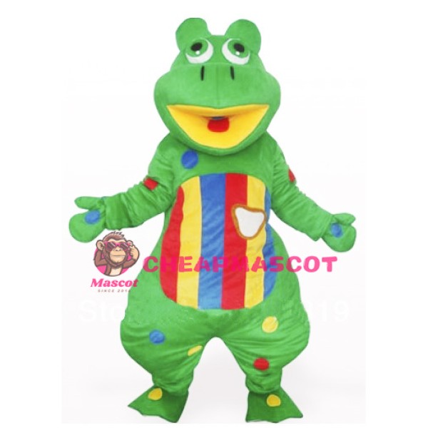 Lovely Green Frog Mascot Costume