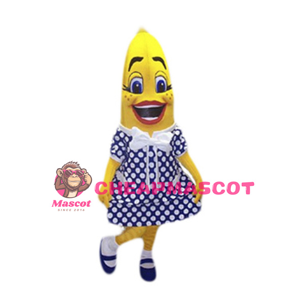 Girl Banana Mascot Costume
