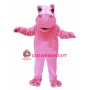 Pink Lightweight Hippo Mascot Costume