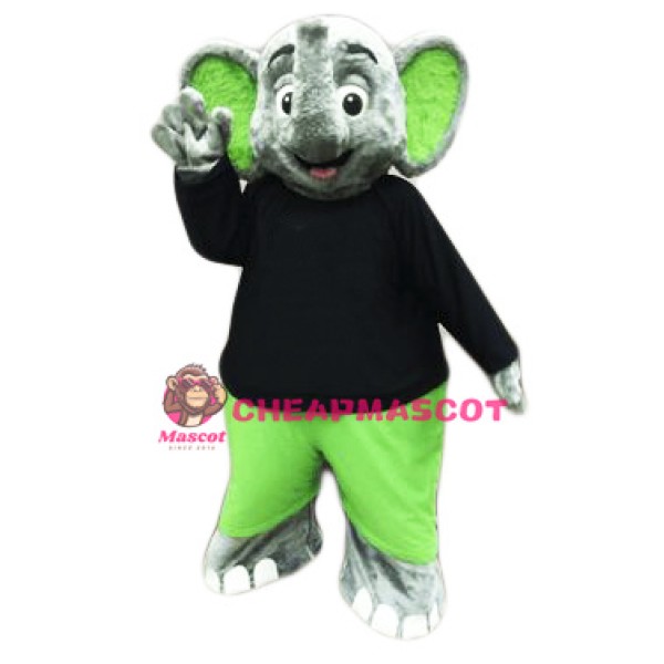 Green Elephant Mascot Costume