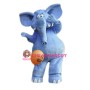 Blue Elephant Mascot Costume