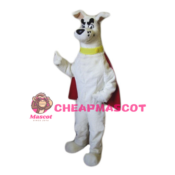 Super White Dog Mascot Costume