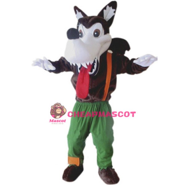 Wild Wolf Mascot Costume