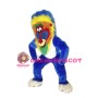 Blue Baboon Mascot Costume