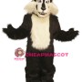 Black & White Wolf Mascot Costume