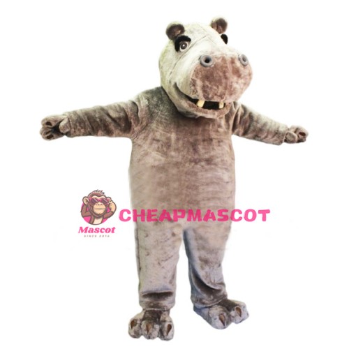 Friendly Lightweight Hippo Mascot Costume
