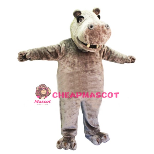 Friendly Lightweight Hippo Mascot Costume