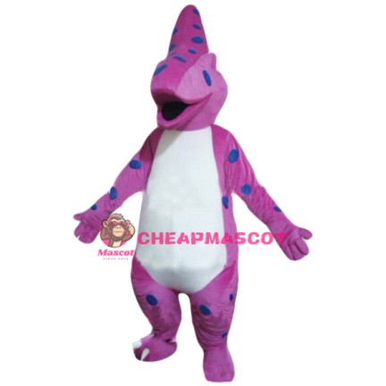 Pink Dinosaur Mascot Costume