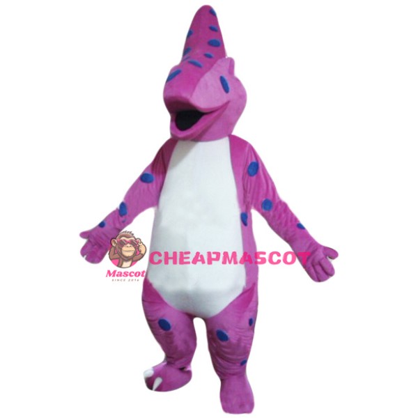 Pink Dinosaur Mascot Costume