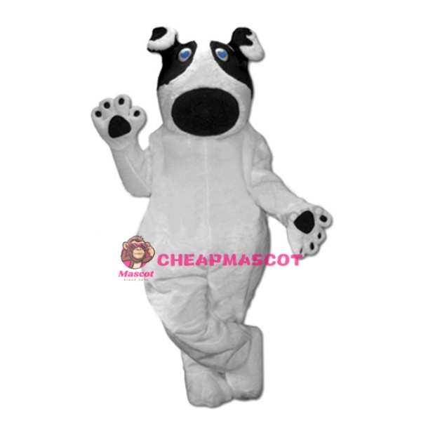 Lovely White Dog Mascot Costume