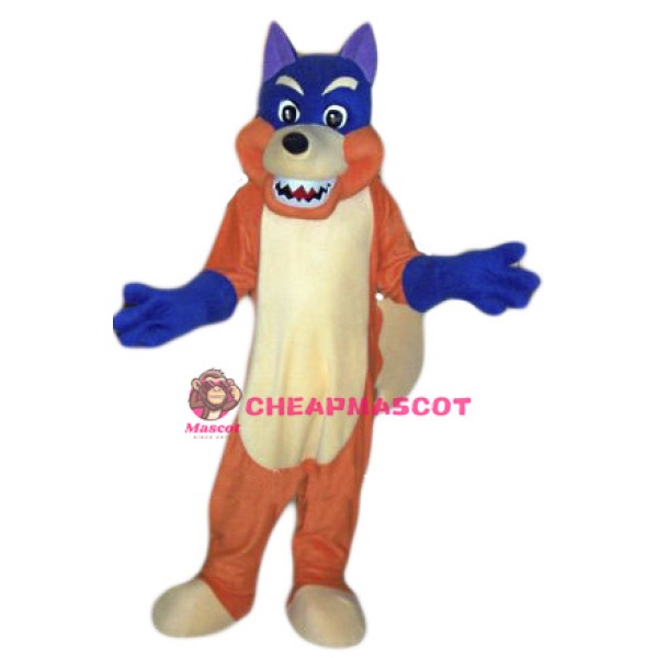 Blue Fox Mascot Costume