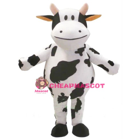 Cute Fat Cow Mascot Costume