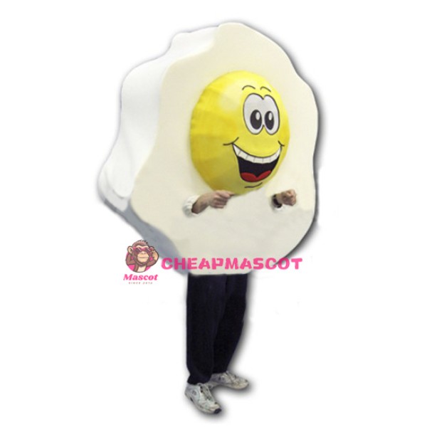 Big Fried Egg Mascot Costume