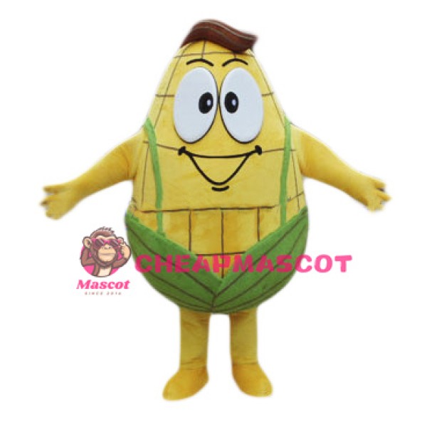 Golden Mr Corn Mascot Costume