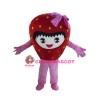 Happy Strawberry Girl Mascot Costume